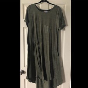 Lularoe Carly - Olive and Black Heather sz XL